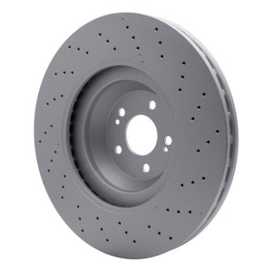 Mercedes-Benz Maybach S600 Brake Rotor (1) - Front - R1 Concepts - GeoSPEC Coated Rotor - Drilled - `15-`17